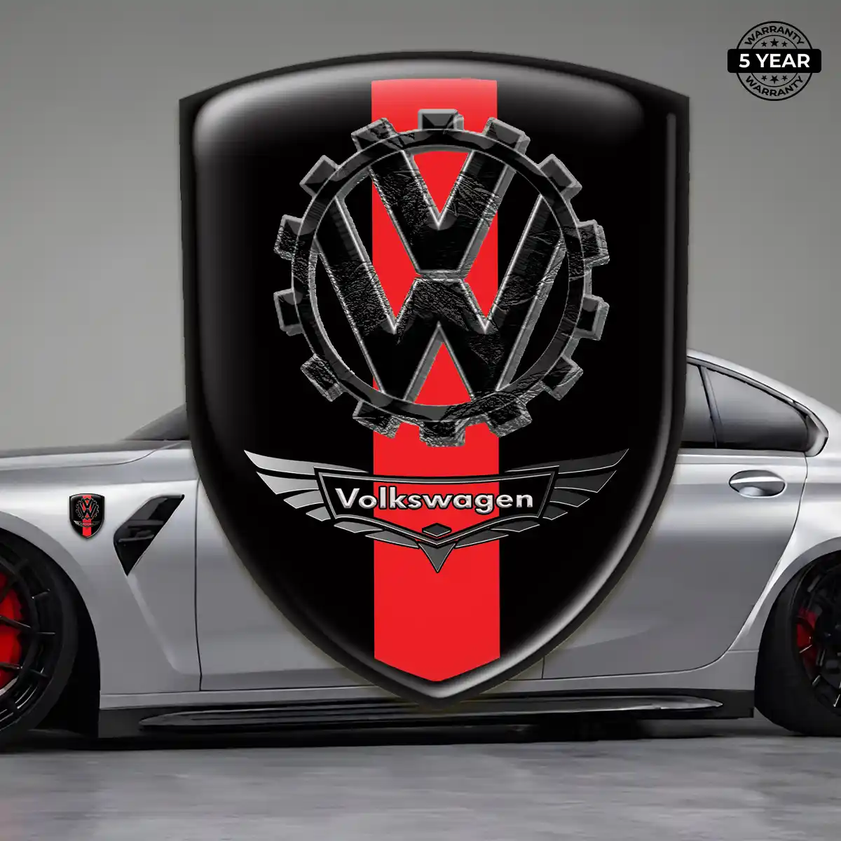 VW Emblem Domed Badge Superior Craft