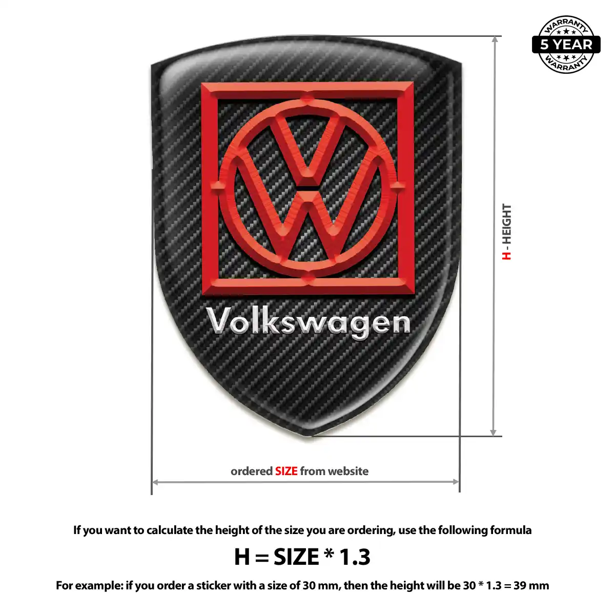 VW Emblem Logo Sleek Style