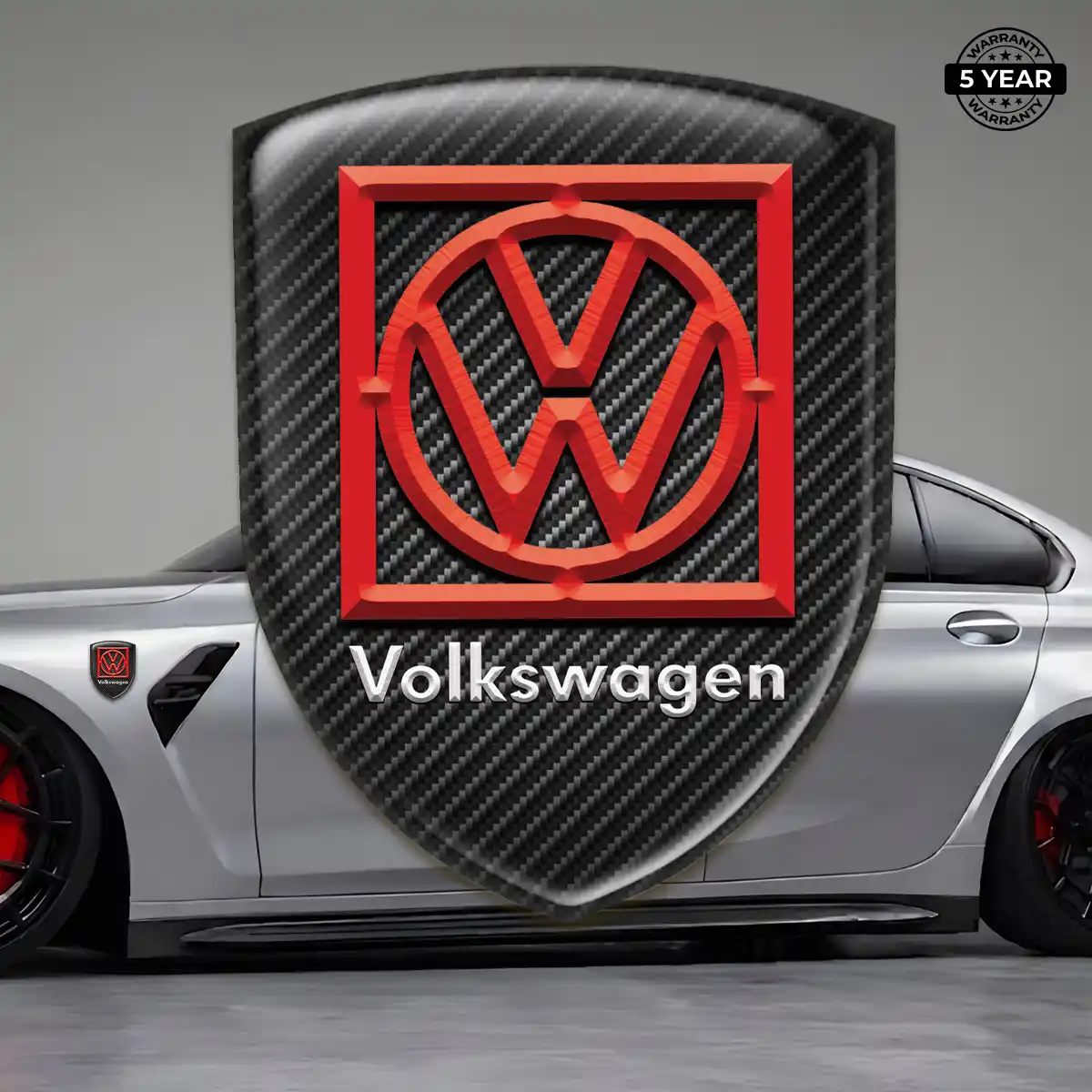 VW Emblem Logo Sleek Style