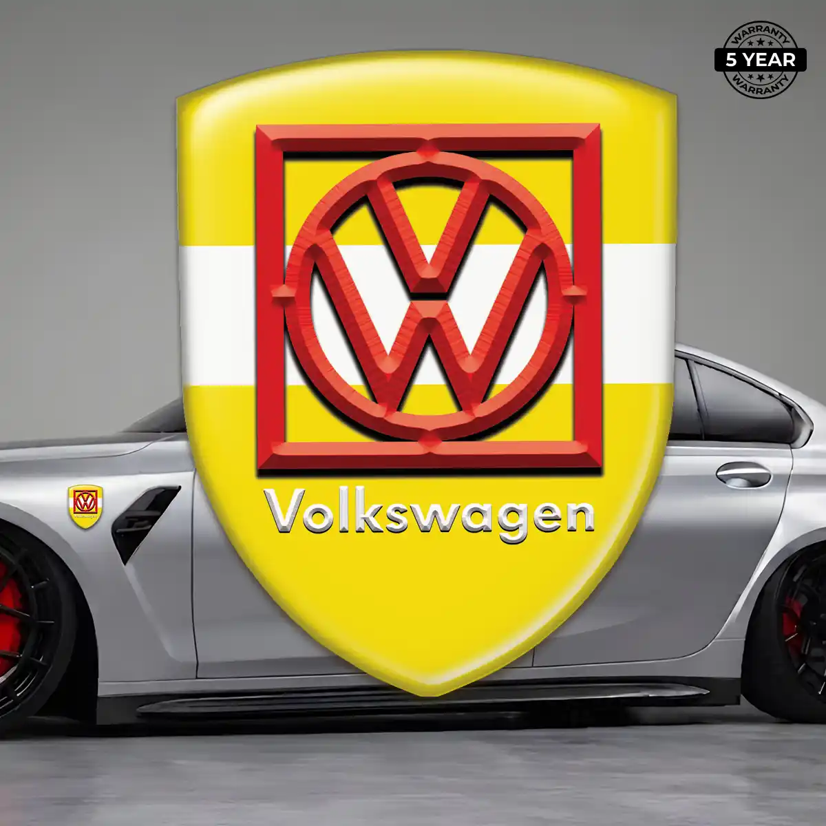 VW Emblem Shield Refined Design