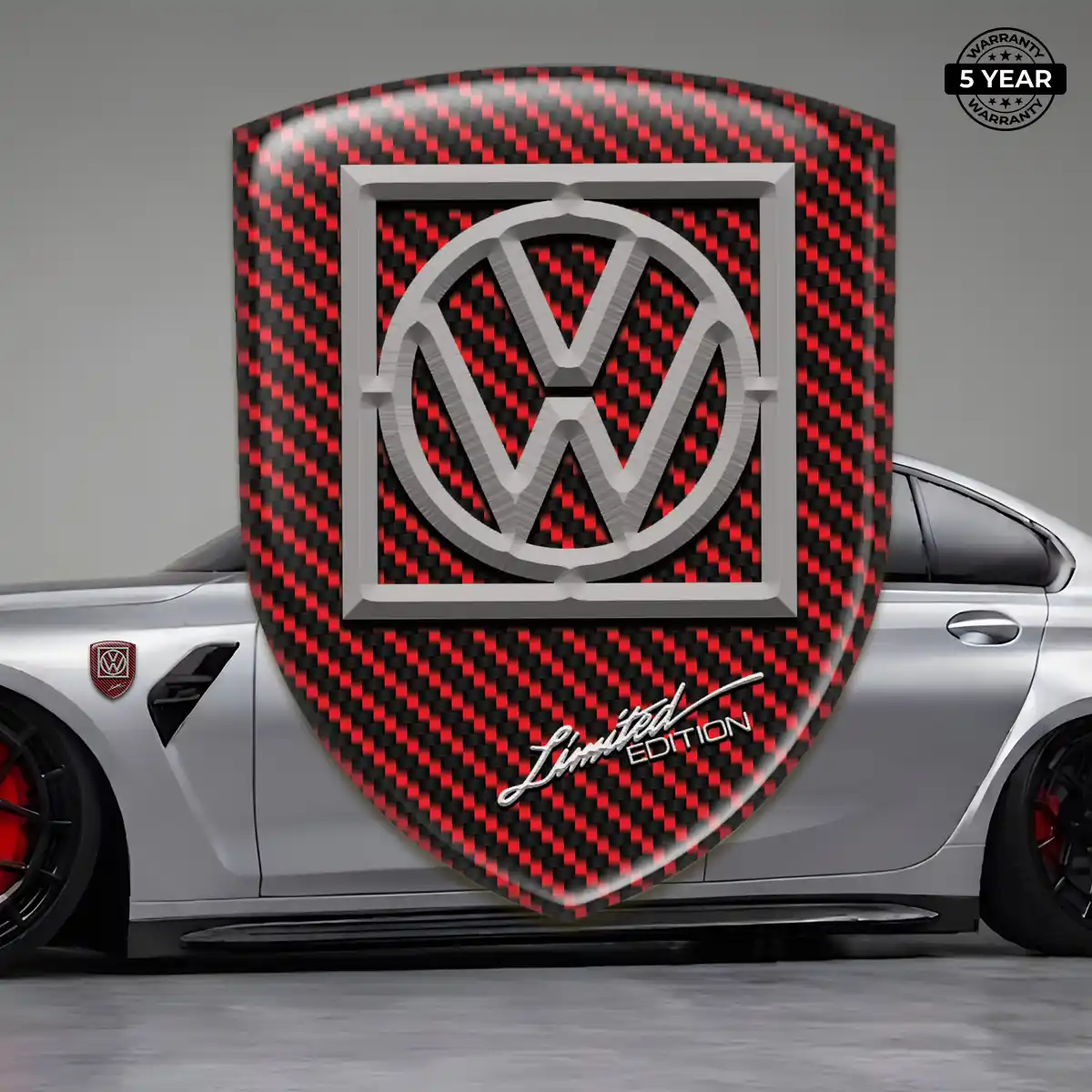 VW Emblem Shield Sleek Style
