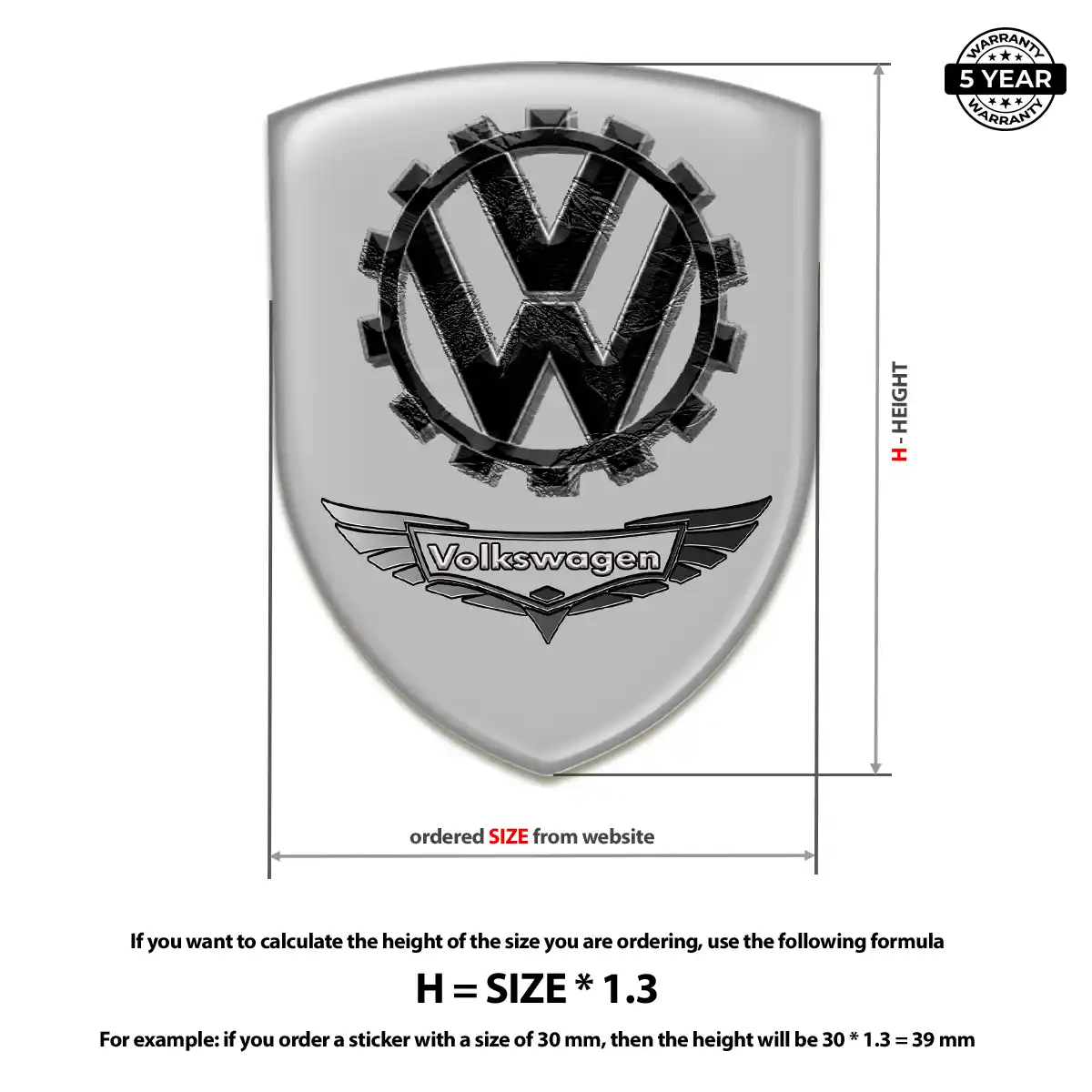 VW Emblem Signature Grade