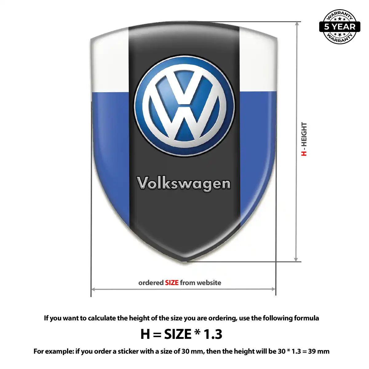 VW Emblem Silicone Prime Quality