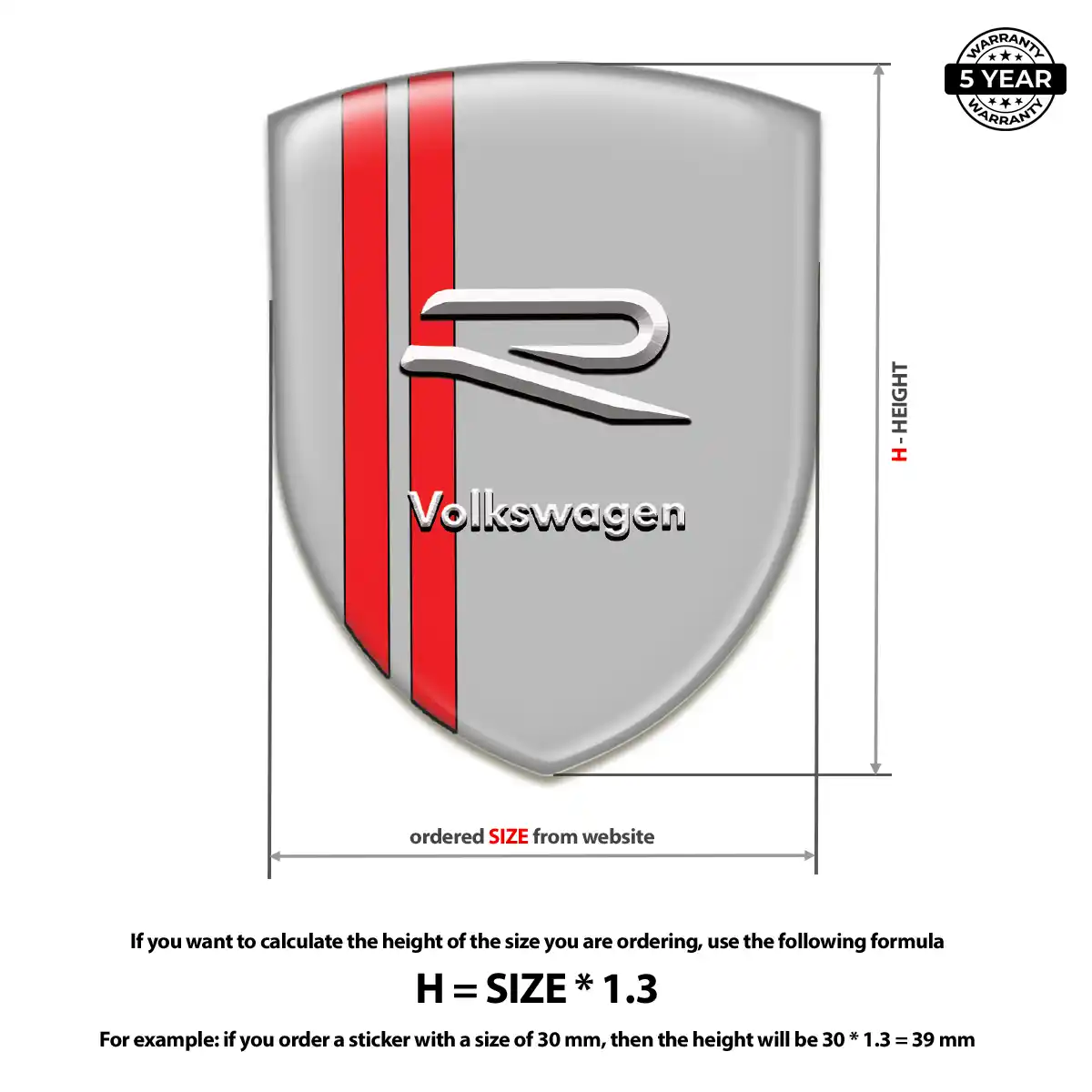 VW Emblem Silicone Signature Grade