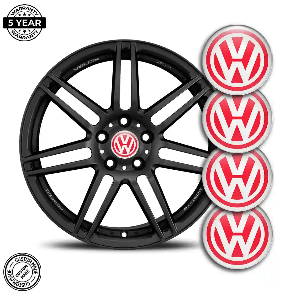 VW Emblem Wheel Center Caps Premium Quality