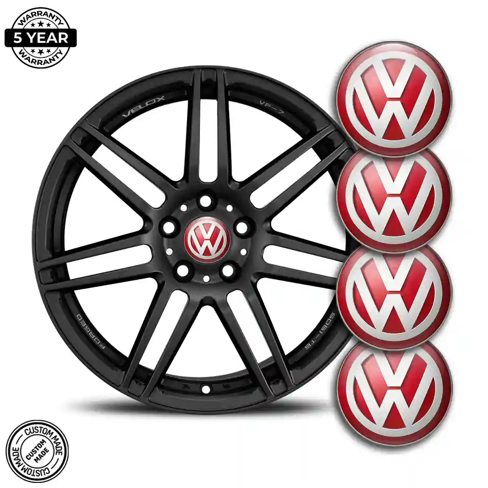 VW Emblem Wheel Center Caps Stylish Design