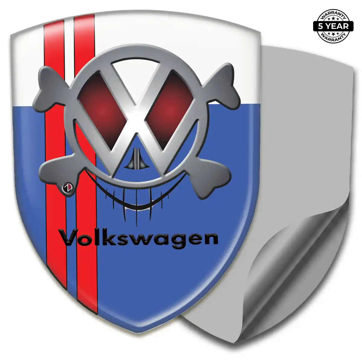 VW Epoxy Domed Sticker Elite Finish