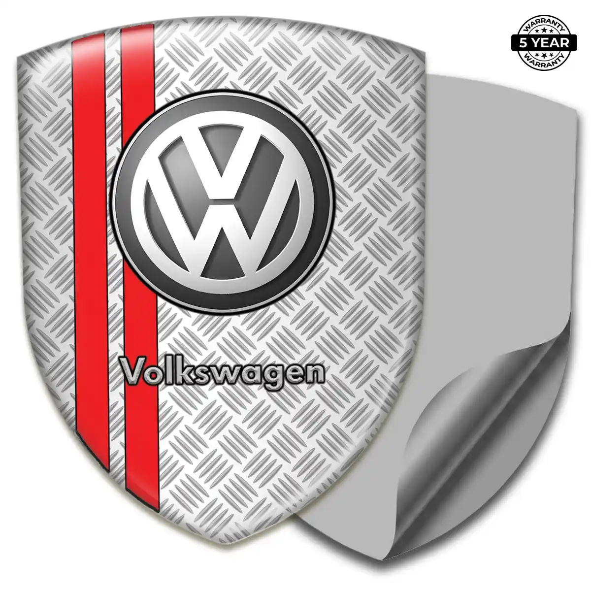 VW Epoxy Domed Sticker Sleek Style