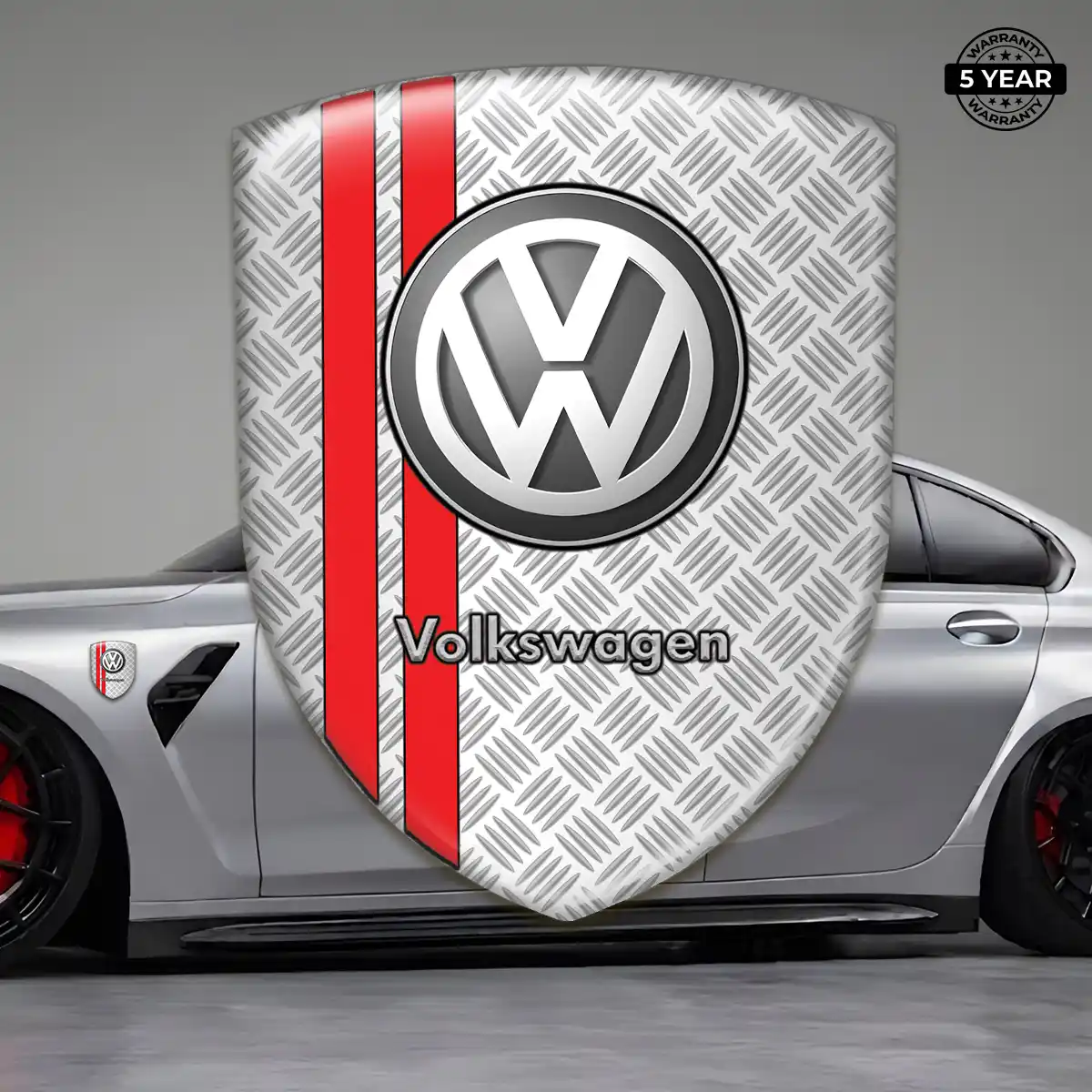 VW Epoxy Domed Sticker Sleek Style