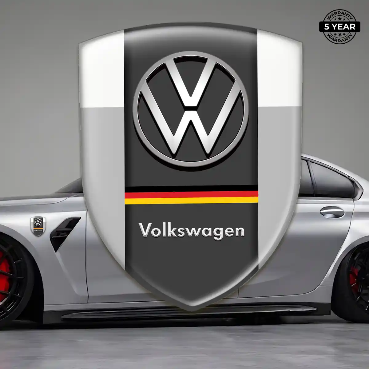VW Gel Badge Sticker Elite Finish