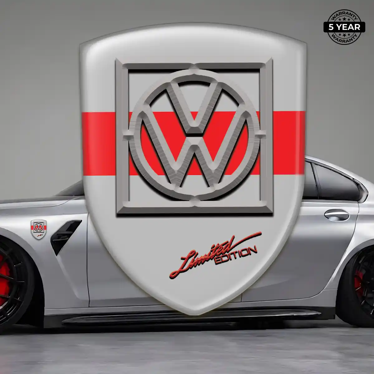 VW Gel Badge Sticker Sleek Style