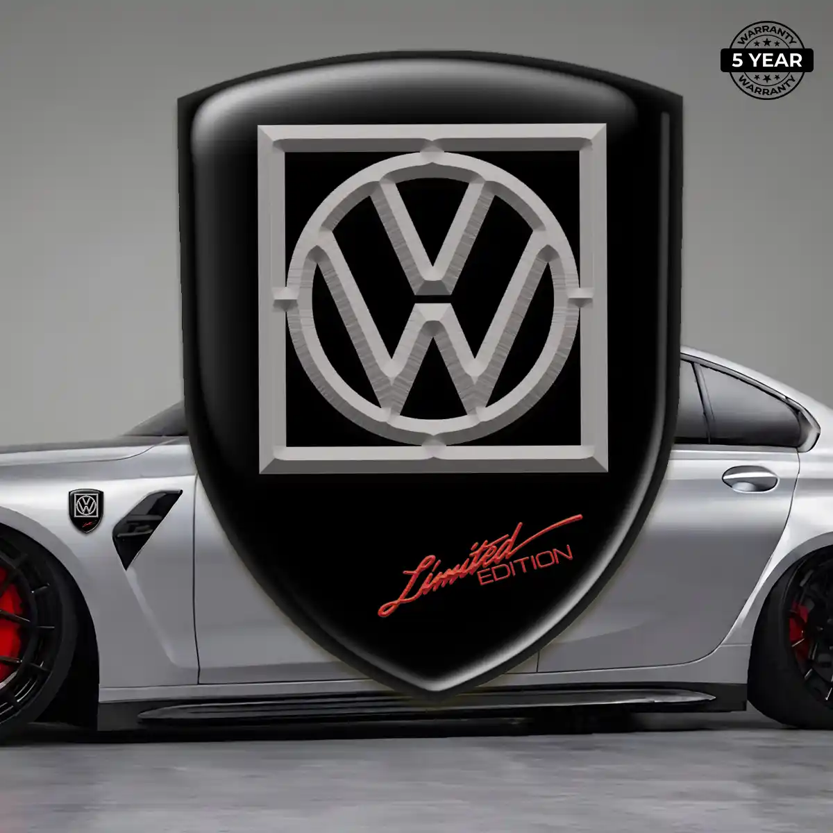 VW Gel Emblem Sticker Elite Finish