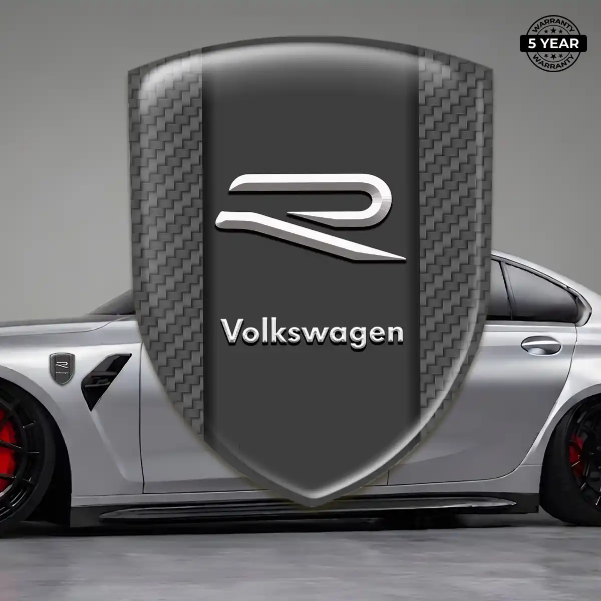 VW Gel Emblem Sticker Refined Design