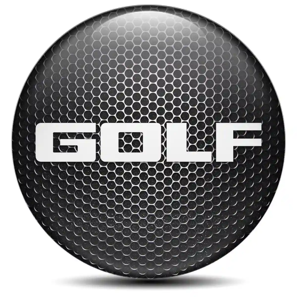 VW Golf Domed Emblem Self-Adhesive Stylish Design