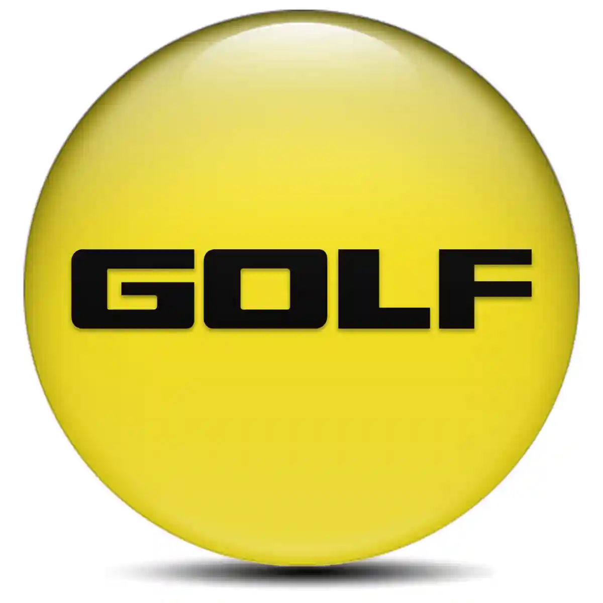VW Golf Logo Silicone Badge Stylish Design