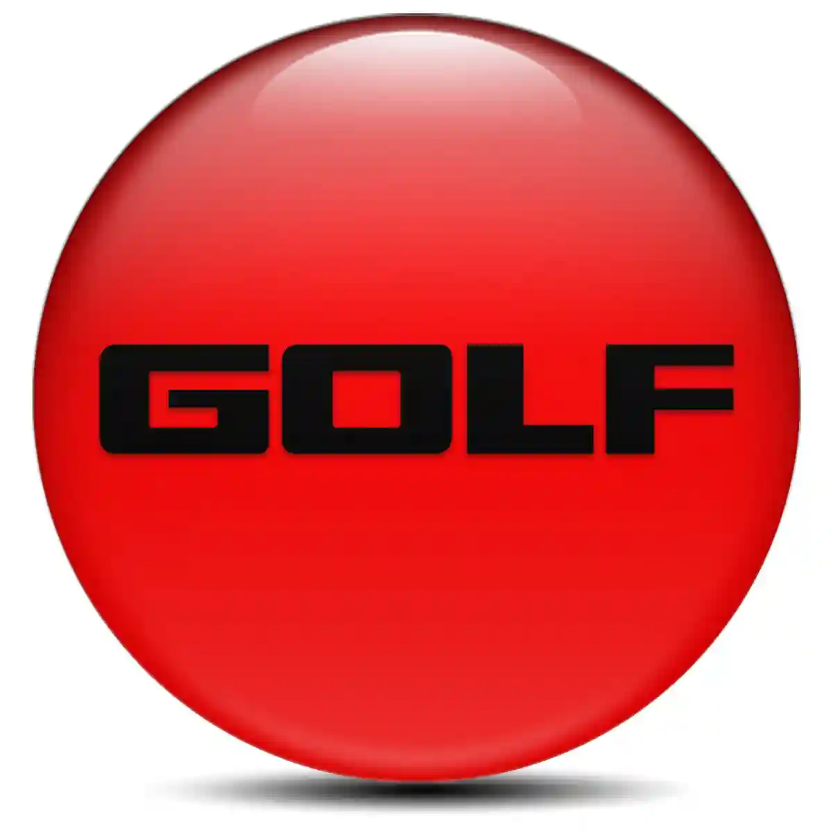 VW Golf Logo Silicone Emblem Stylish Design