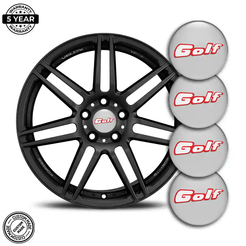 VW Golf Silicone Sticker Self-Adhesive Stylish Design