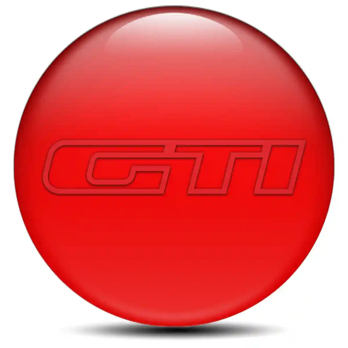 VW GTI Domed Sticker Self-Adhesive Stylish Design