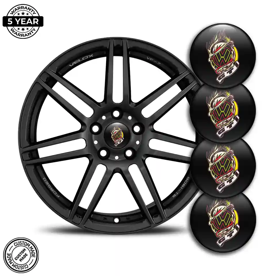 VW GTI Silicone Sticker Stylish Design