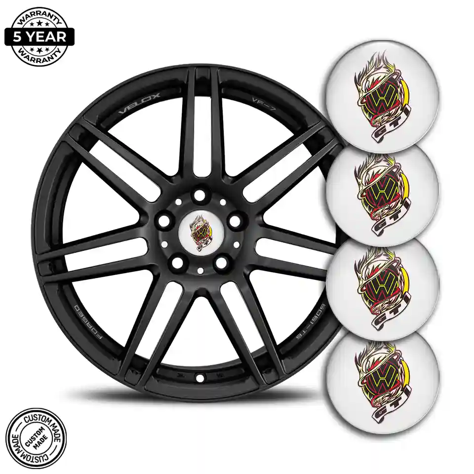 VW GTI Wheel Emblems Stylish Design