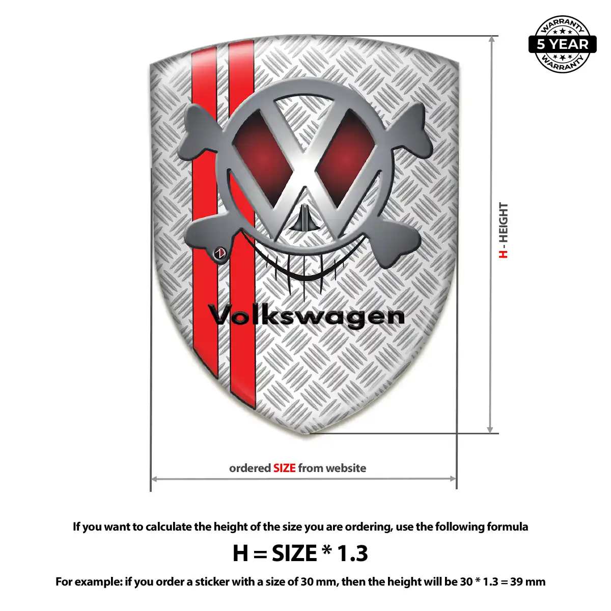 VW Logo Badge Sleek Style