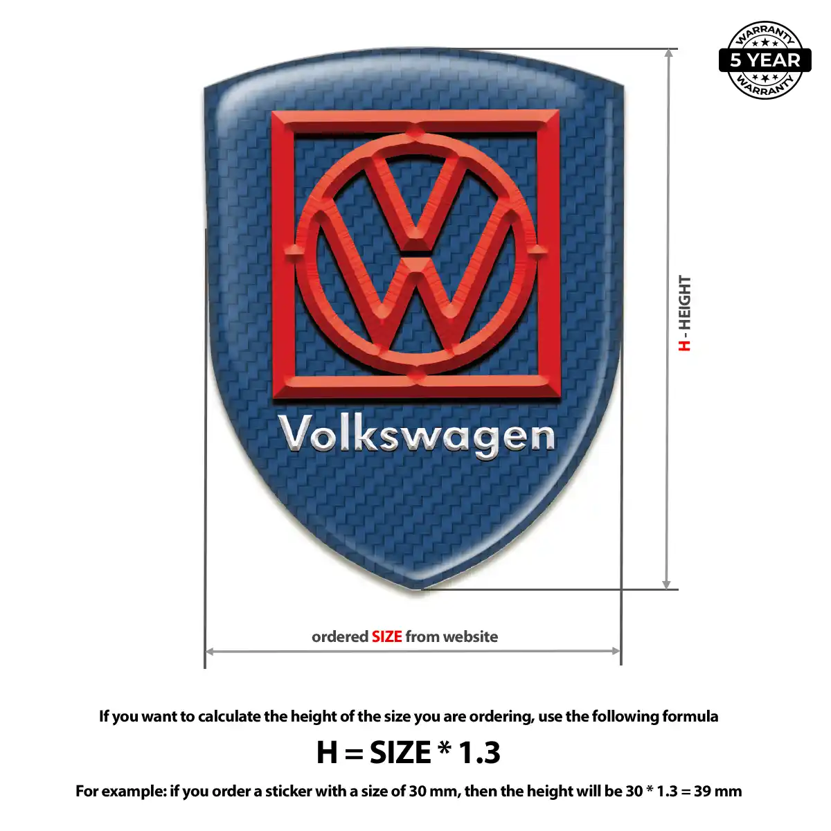 VW Logo Emblem Refined Design