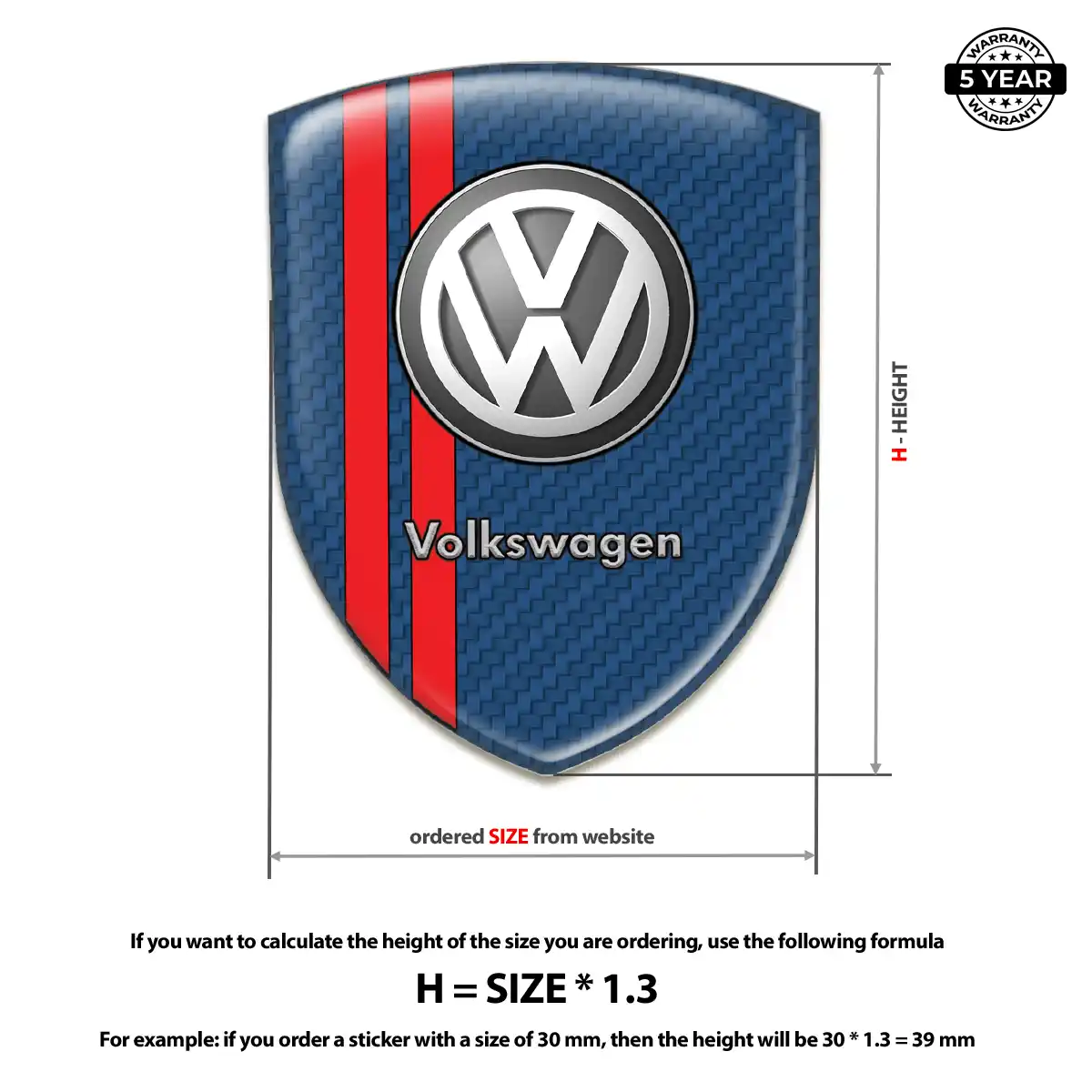 VW Logo Emblem Sleek Style
