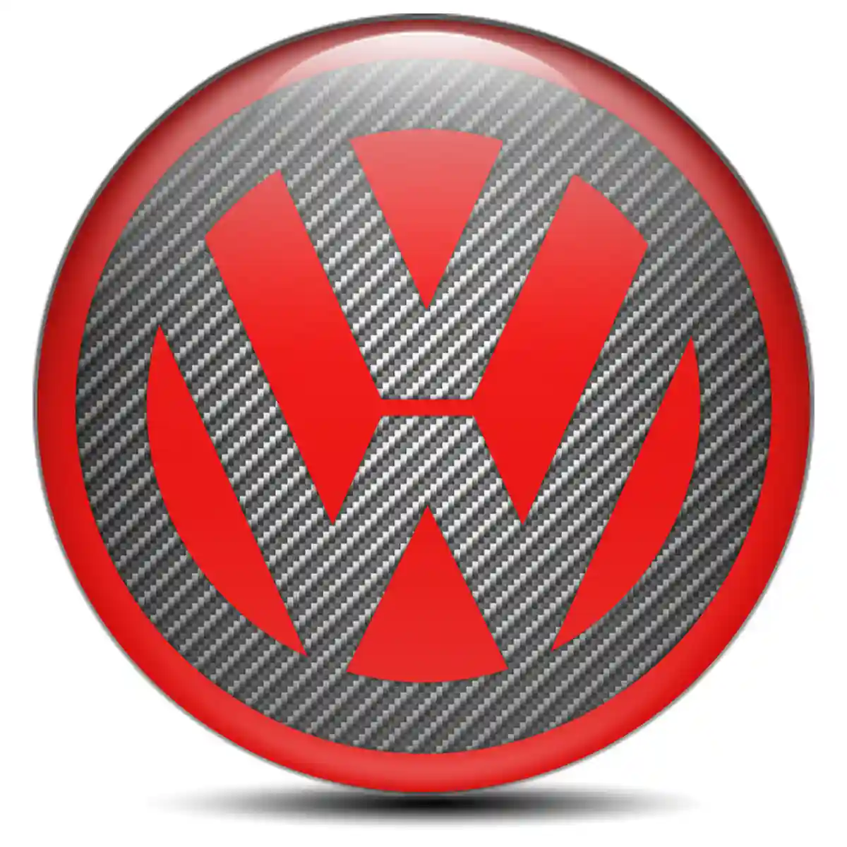 VW Logo Silicone Badge Premium Quality