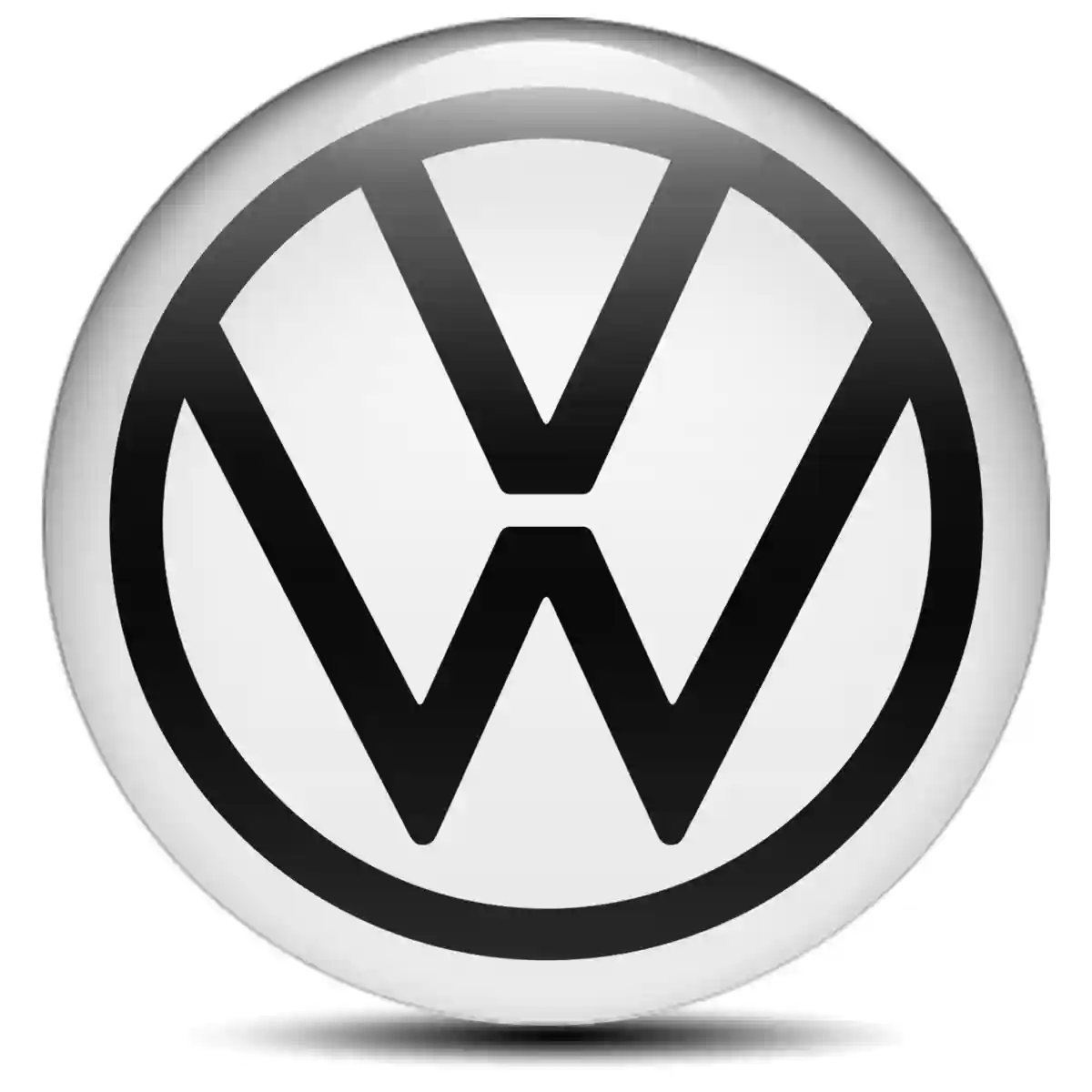 VW Logo Silicone Badge Self-Adhesive Premium Edition