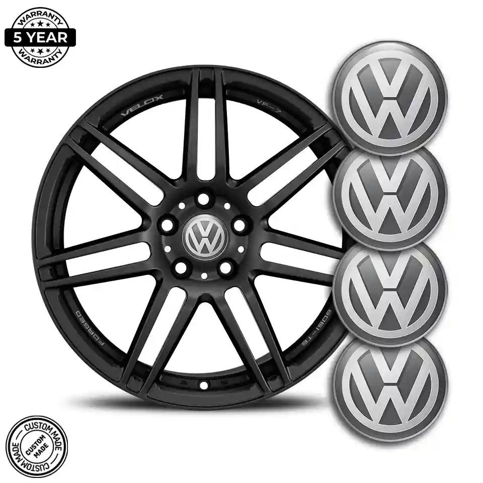 VW Logo Silicone Badge Self-Adhesive Stylish Design