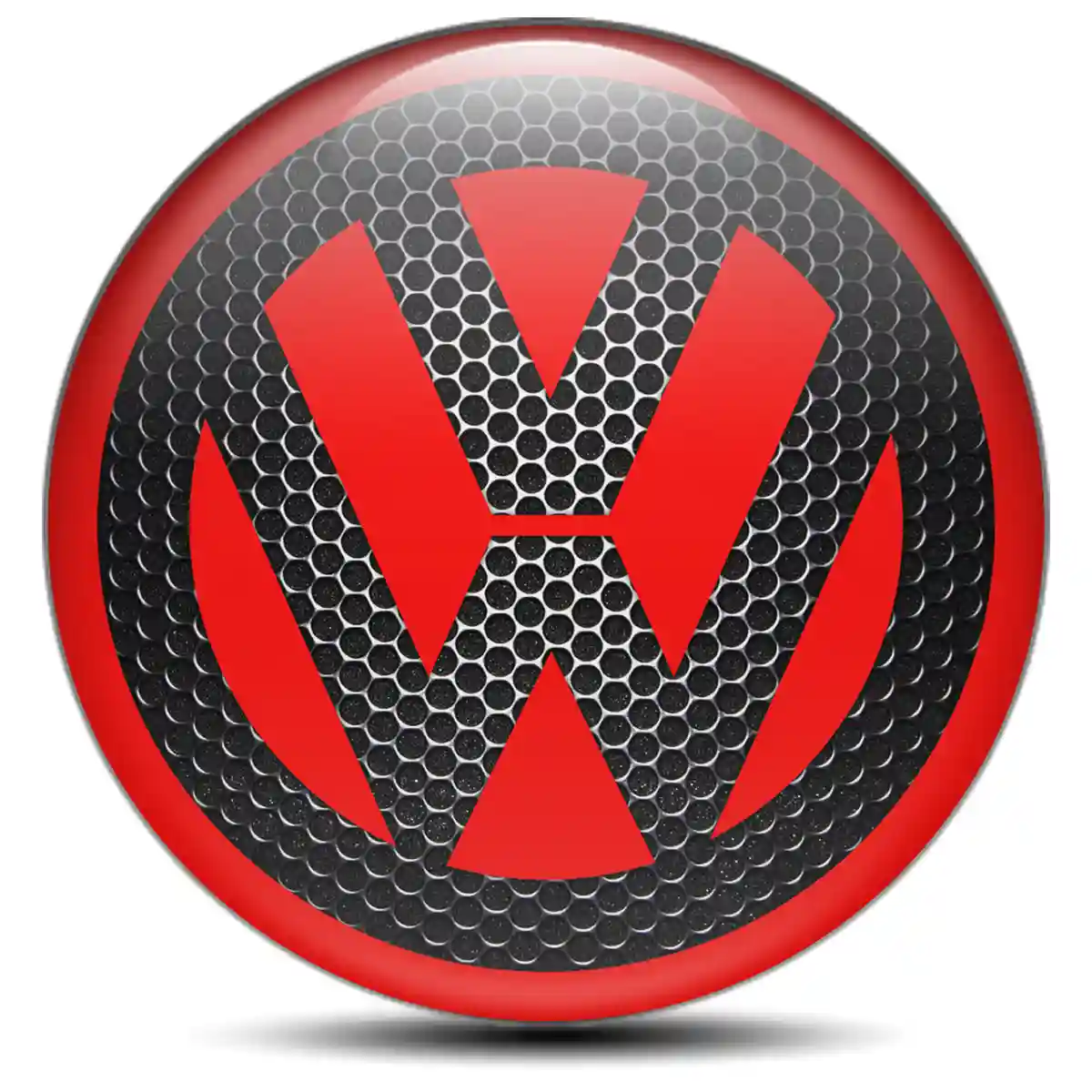 VW Logo Silicone Badge Stylish Design