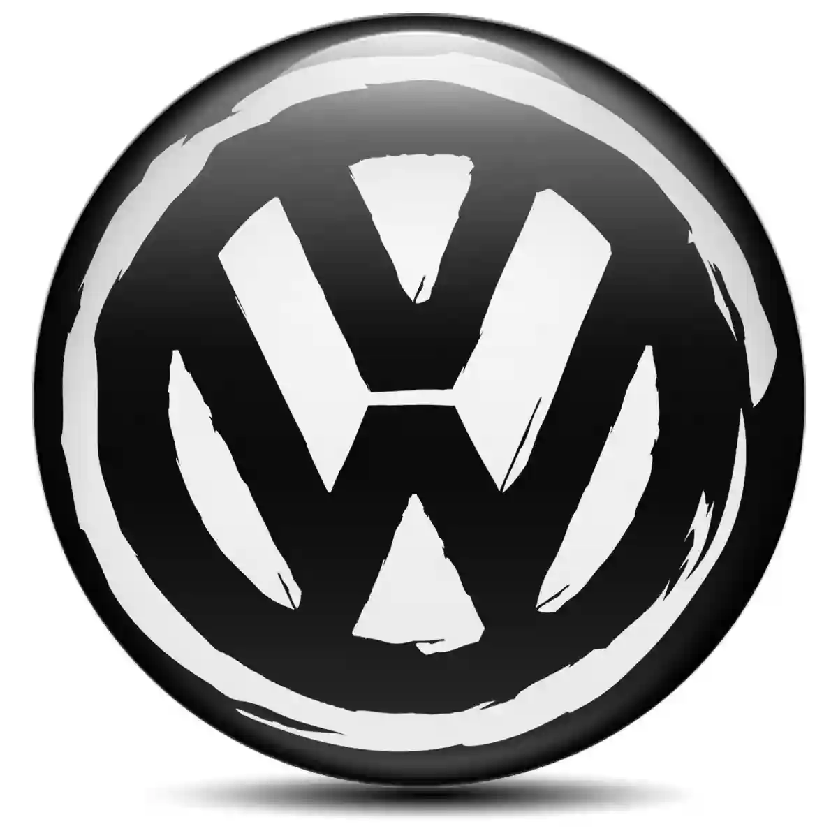 VW Logo Silicone Emblem Self-Adhesive High Quality