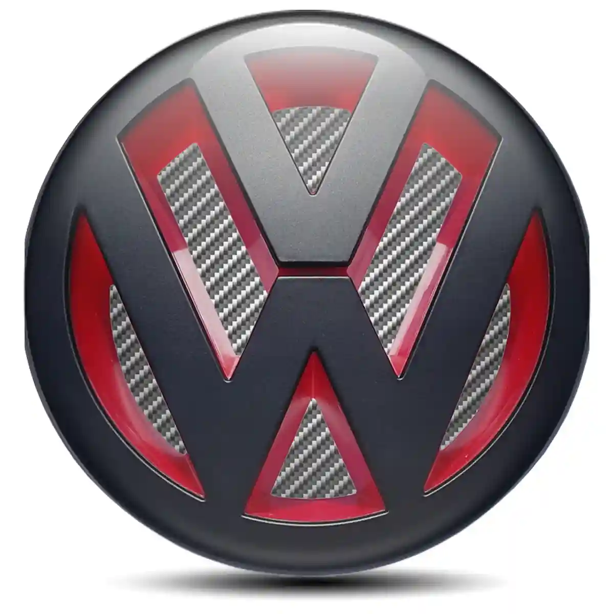 VW Logo Silicone Emblem Self-Adhesive Stylish Design