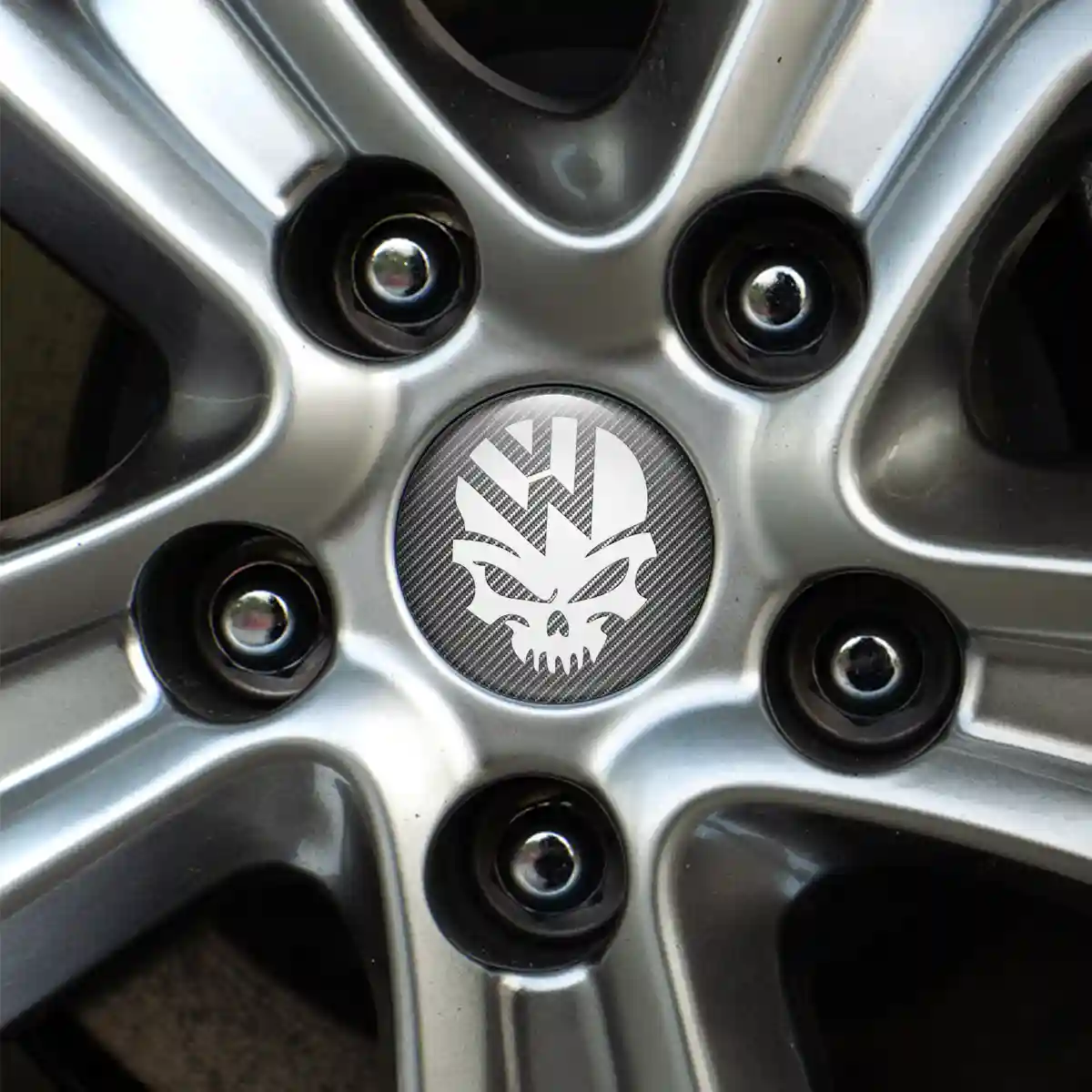 VW Logo Silicone Sticker Premium Edition