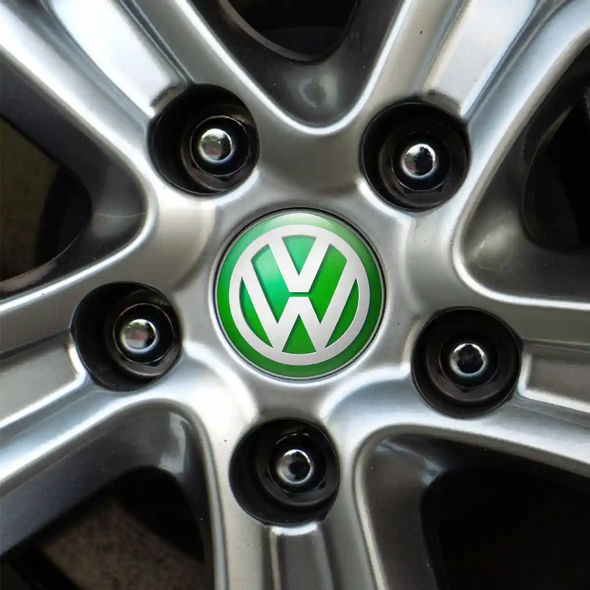 VW Logo Silicone Sticker Self-Adhesive High Quality