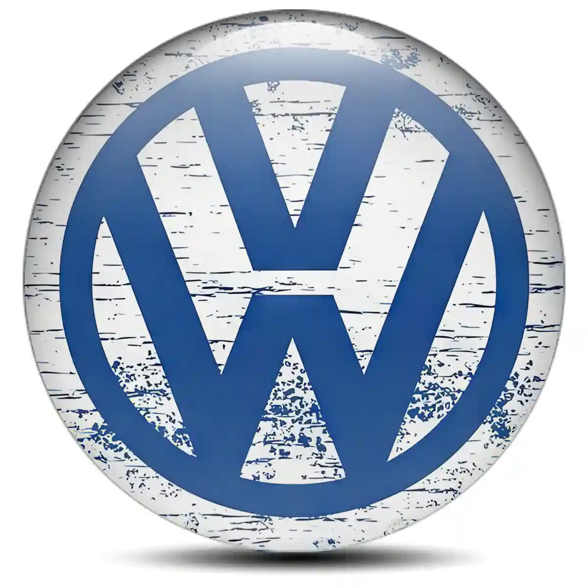 VW Logo Silicone Sticker Self-Adhesive Stylish Design