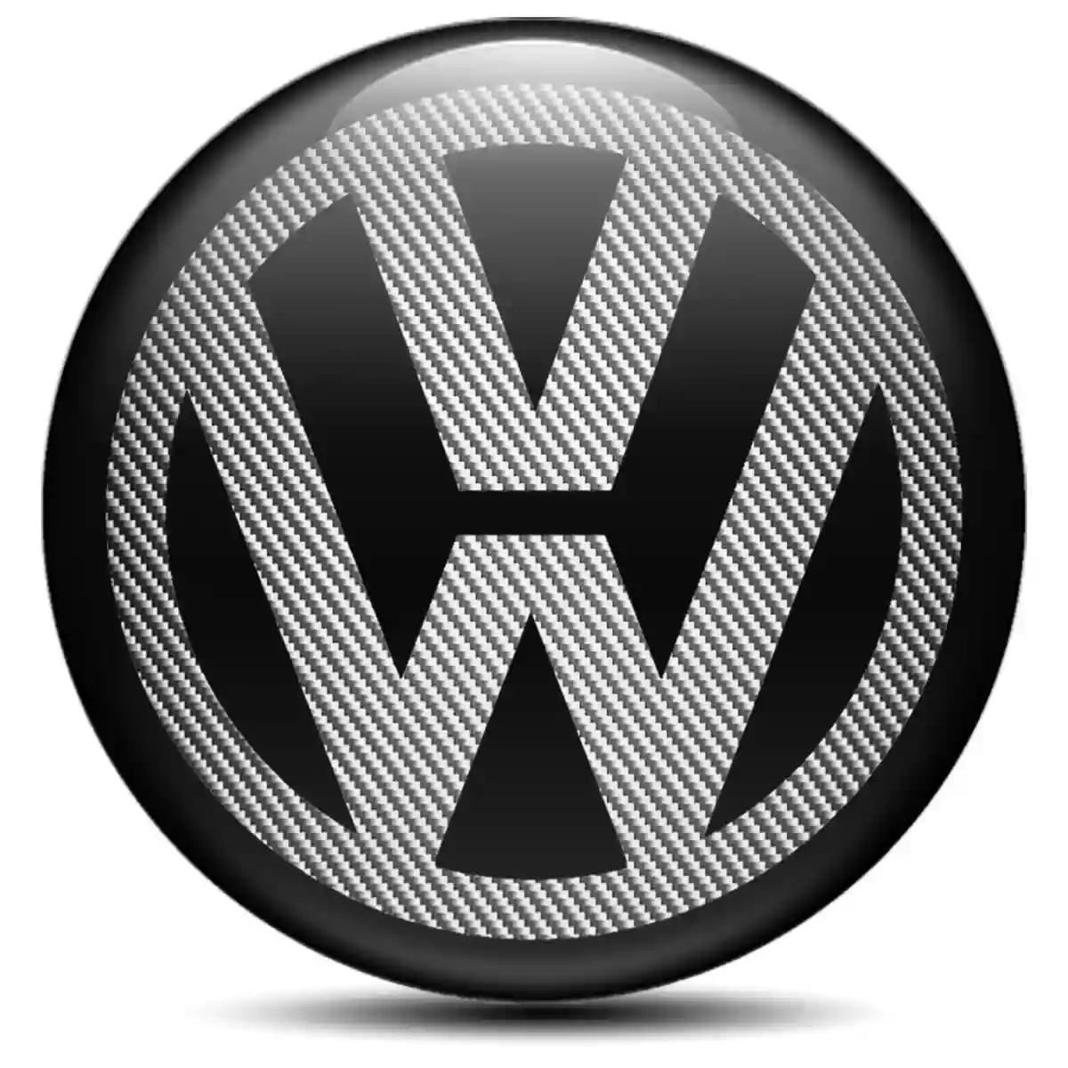 VW Logo Silicone Sticker Stylish Design
