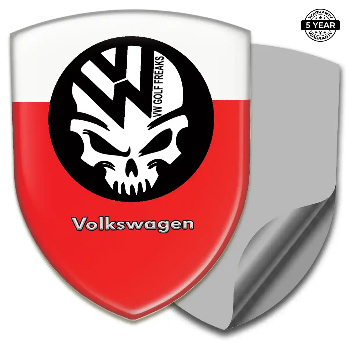 VW Polyurethane Domed Sticker Prime Quality