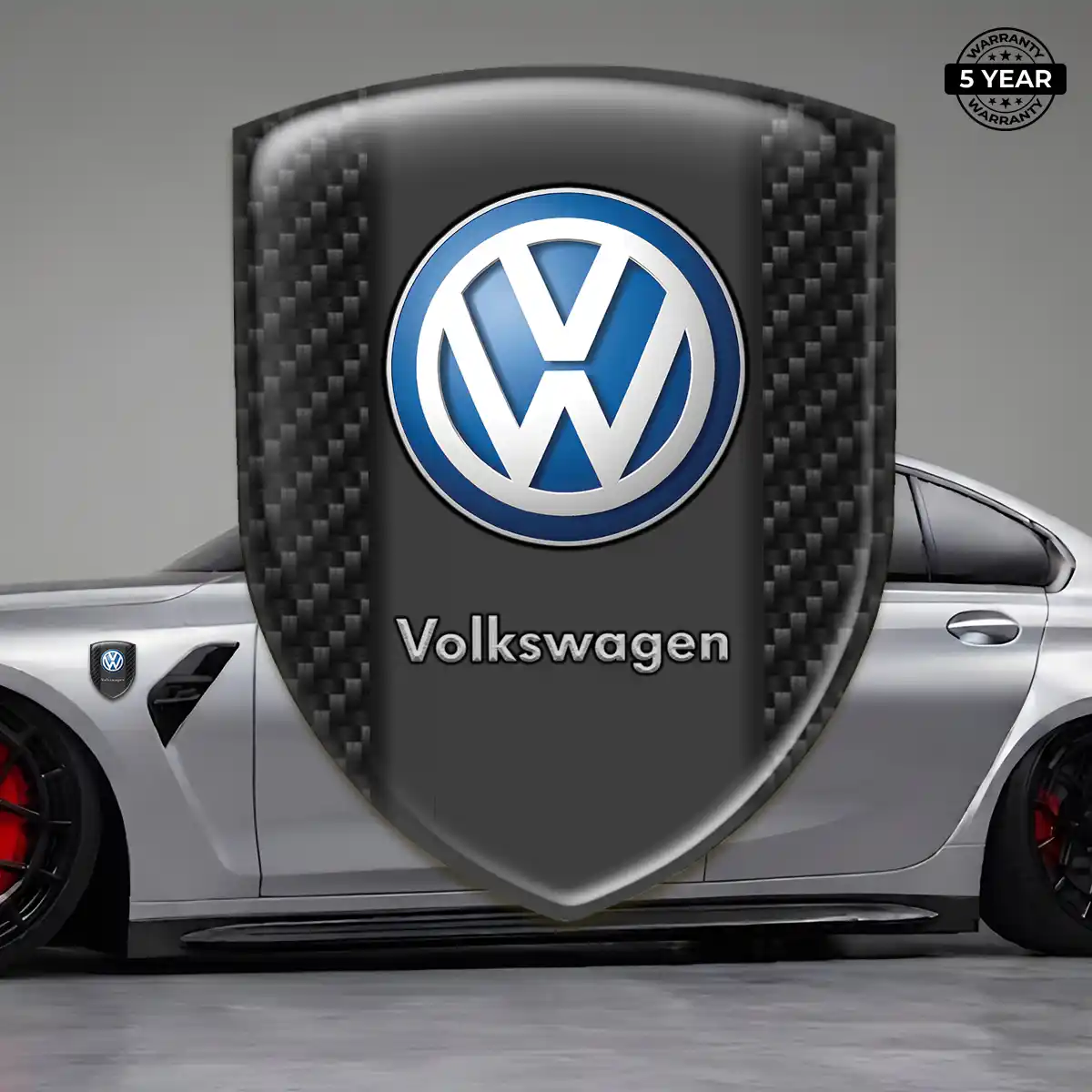 VW Polyurethane Domed Sticker Refined Design