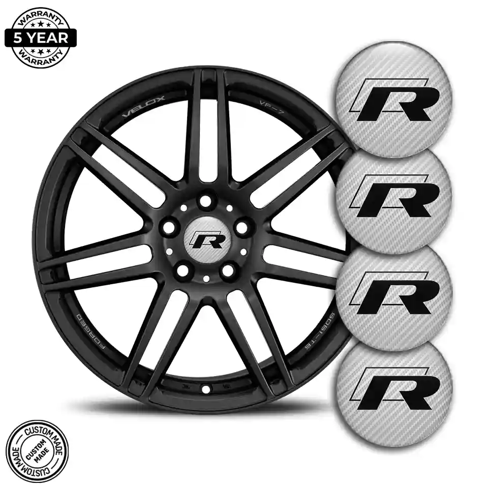 VW R Line Badge Emblems Center Cap Stylish Design