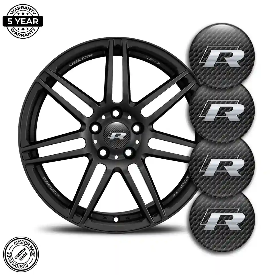 VW R Line Domed Emblem High Quality