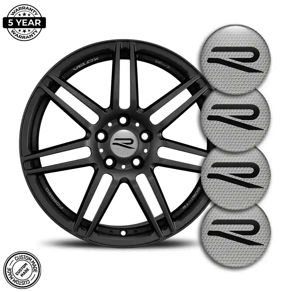 VW R Line Domed Emblem Self-Adhesive High Quality