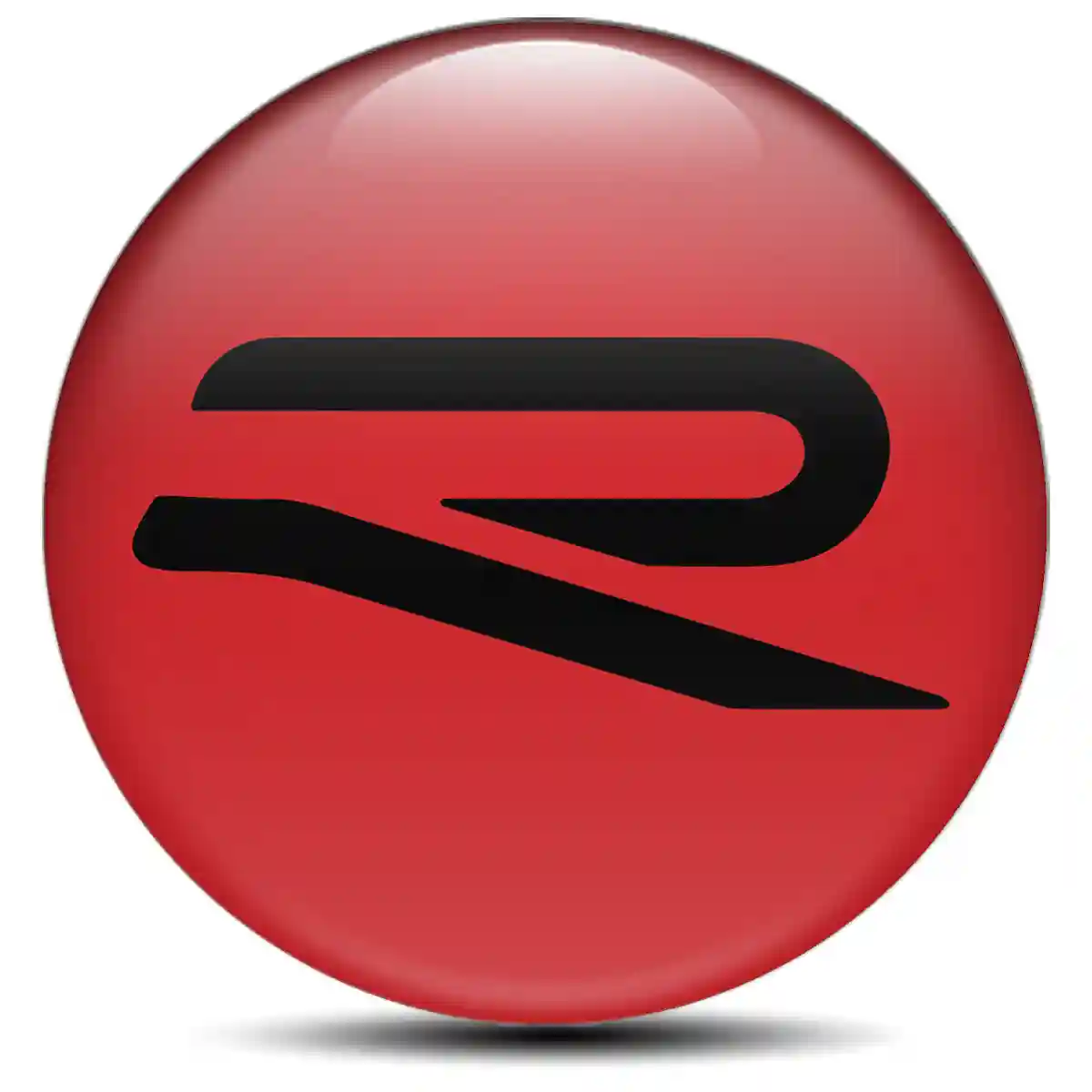 VW R Line Domed Emblem Stylish Design