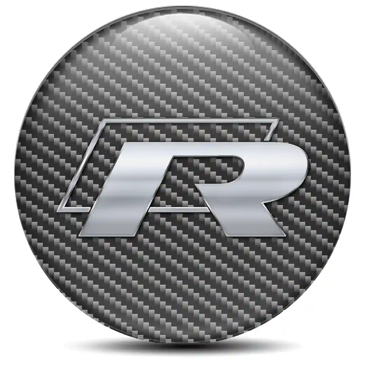 VW R Line Emblem Badge Self-Adhesive Stylish Design