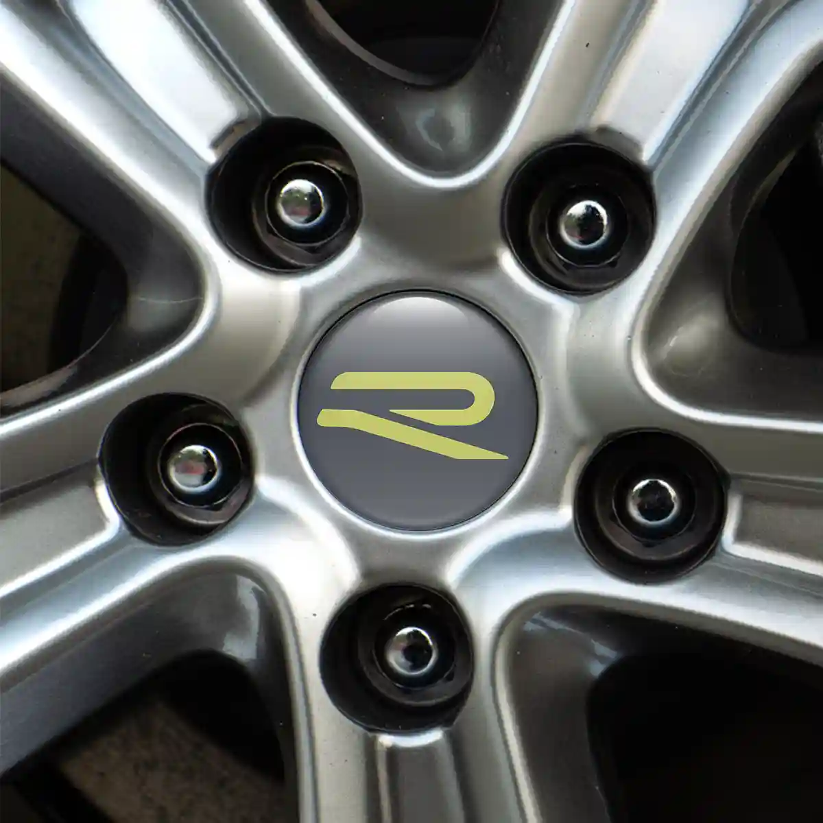 VW R Line Emblem Wheel Center Caps Stylish Design