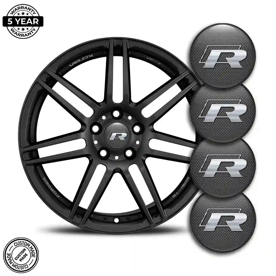 VW R Line Epoxy Sticker Stylish Design