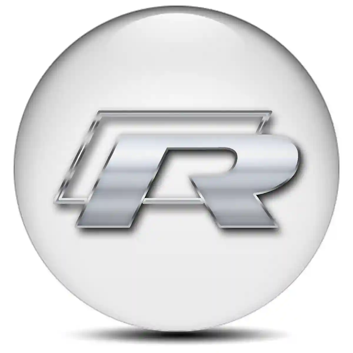 VW R Line Logo Silicone Badge Self-Adhesive Stylish Design