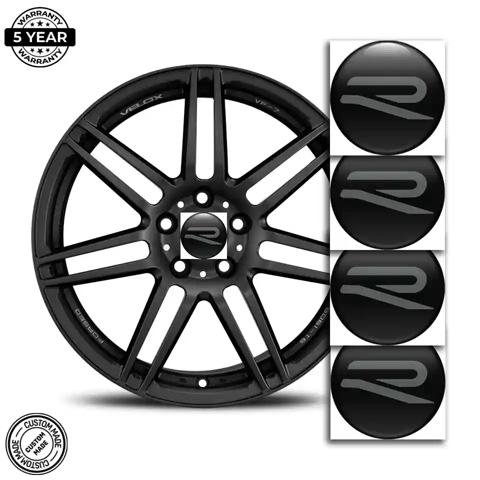 VW R Line Logo Silicone Emblem Self-Adhesive Stylish Design