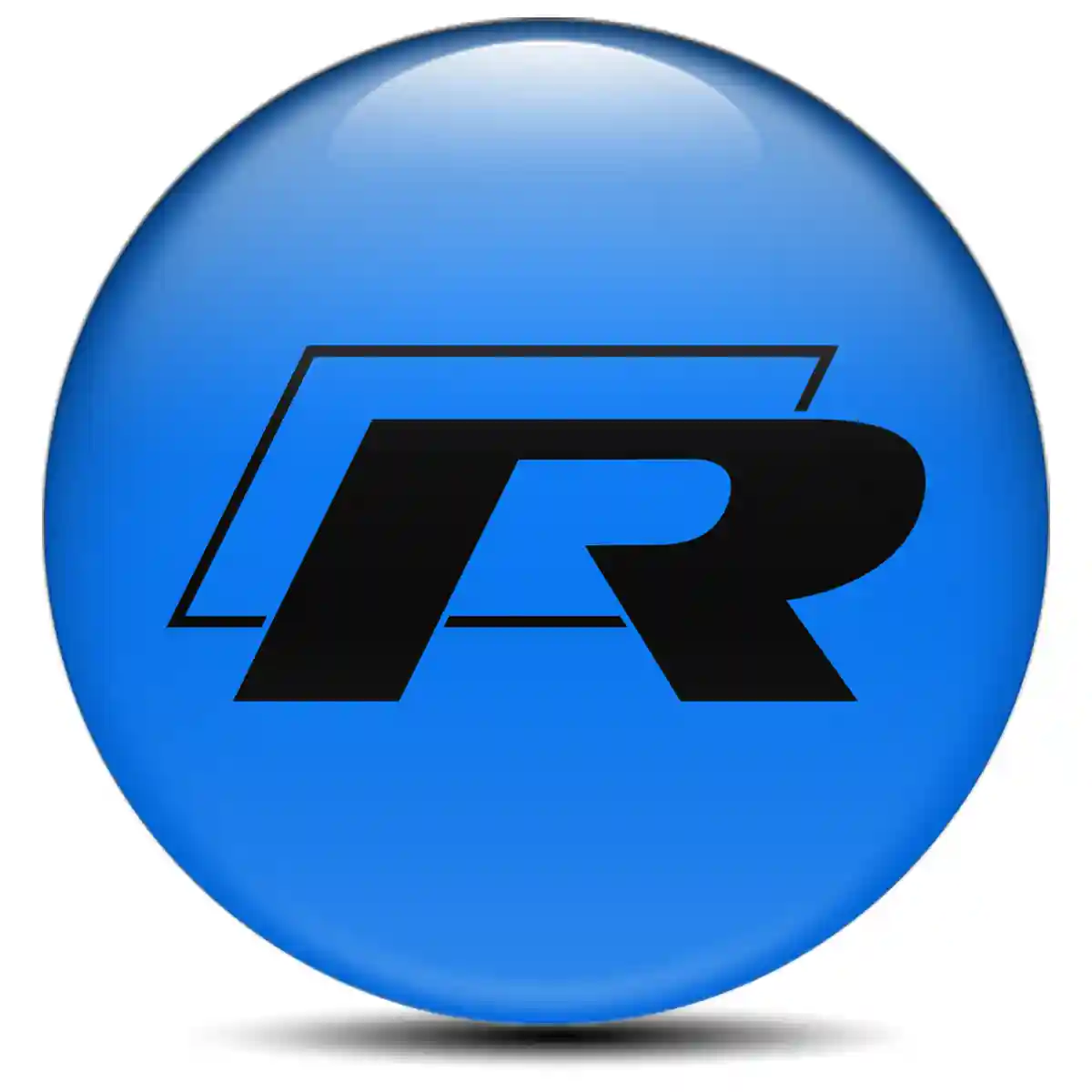 VW R Line Logo Silicone Sticker Stylish Design