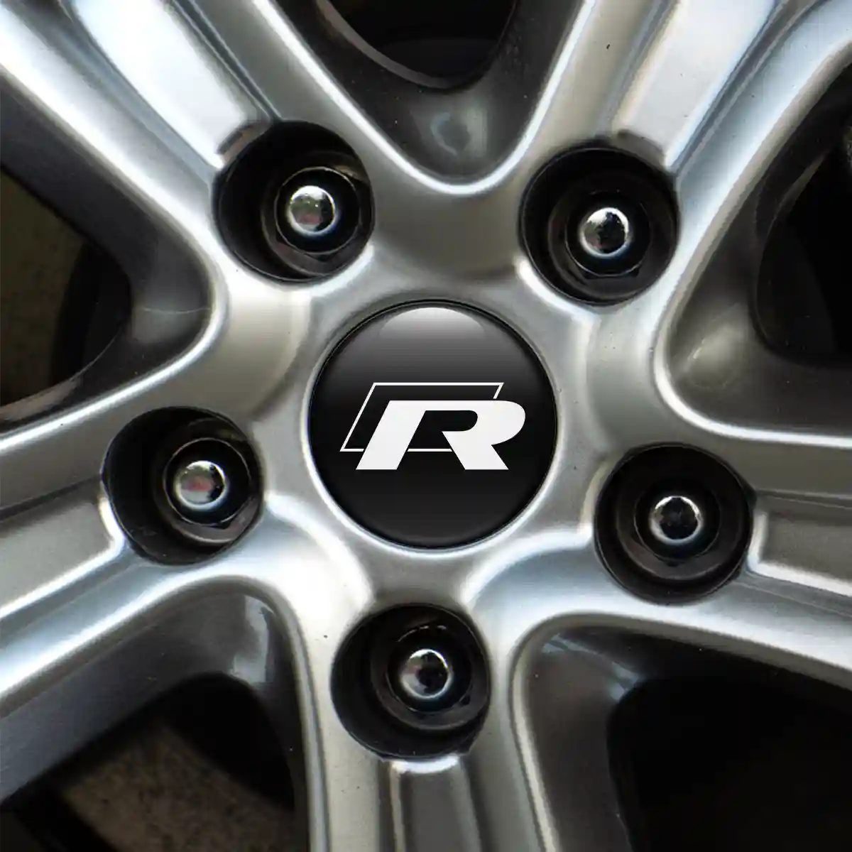 VW R Line Sticker Epoxy 3D Gel Stylish Design